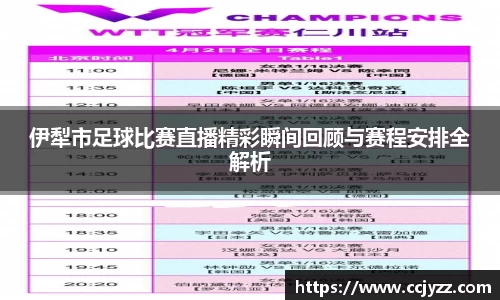 伊犁市足球比赛直播精彩瞬间回顾与赛程安排全解析