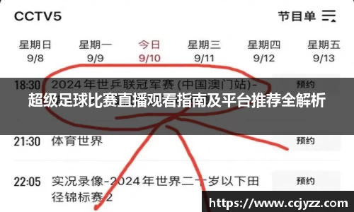 超级足球比赛直播观看指南及平台推荐全解析
